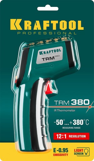 Пирометр инфракр -50°С +380°С, TRM-380 KRAFTOOL 45707-380