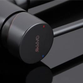 Смеситель для кухни черный GAPPO G4390-10
