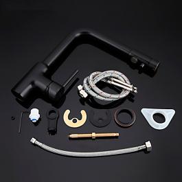 Смеситель для кухни черный GAPPO G4390-10