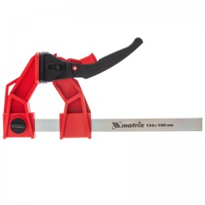 Струбцина реечная БЗМ усил храп 150*100*306мм штанга 5*22мм MATRIX 20725