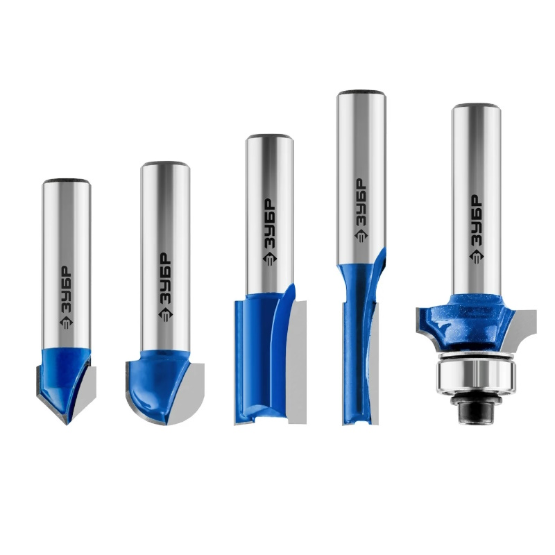 Набор профильных фрез по дереву ЗУБР ПРОФЕССИОНАЛ 5шт