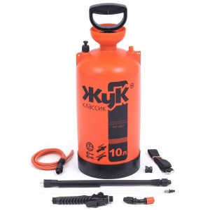 Опрыскиватель ЖУК 10л Классик пневматический (ОП-207) (термоусадка, алюм телескоп. бр-т) 09457