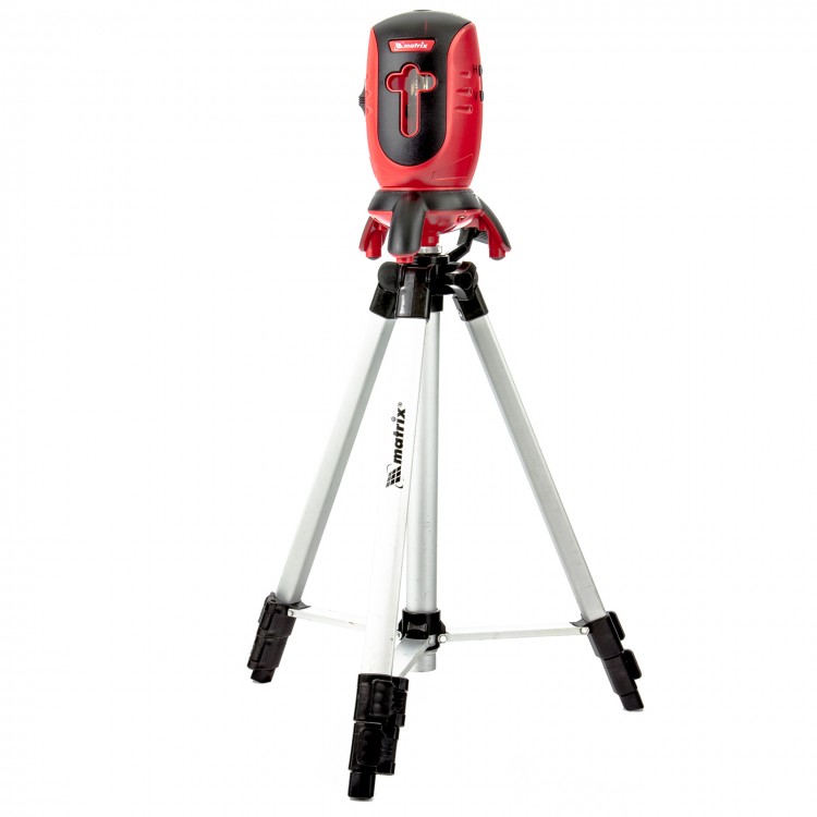 Уровень лазерный ML01T,10м, ±0,5мм/1м, 650нм, 1 верт. 1 гор. пл., резьба 5/8", штатив MATRIX 35063