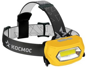 Фонарь налобный акк 3Вт 210Лм КОСМОС KOC-LiPoH3WCOB