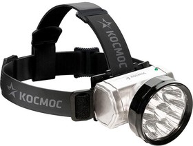 Фонарь налобный акк (10LED,300мАч, встр.зар.устр.) Космос KOCAccuH10LED