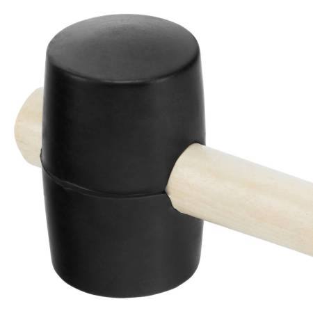 Киянка резиновая 340г чер.резина, дерев. ручка SPARTA 111405