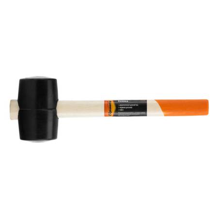 Киянка резиновая 340г чер.резина, дерев. ручка SPARTA 111405