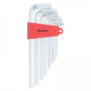 Набор ключей имбусовых 2-12мм удлин HEX CrV MATRIX 12302