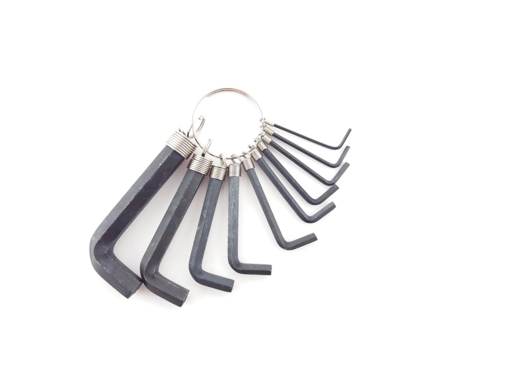 Набор ключей HEX (шестигранных) на кольце HEX 1,5-10мм (10шт.) Практик 65000