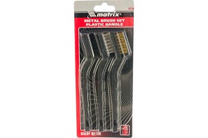 Набор щеток мет. с пласт. ручкой,малый MATRIX 74860