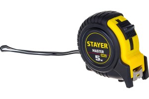Рулетка 5м*19мм обрезин ударопрочный корпус STAYER 34025-05