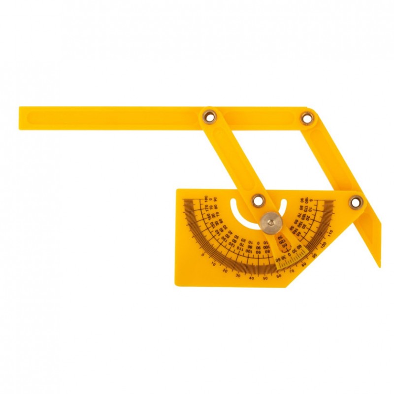 Угломер-квадрат 180гр. пластиковый 90-155мм FIT 19301