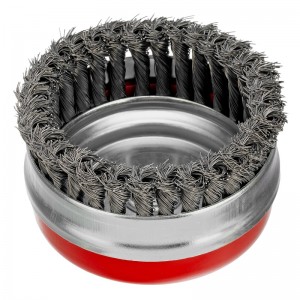 Корщетка для УШМ 125мм чашка, витая MATRIX Heavy Duty 74674