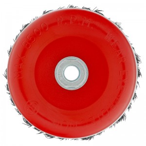 Корщетка для УШМ 125мм чашка, витая MATRIX Heavy Duty 74674
