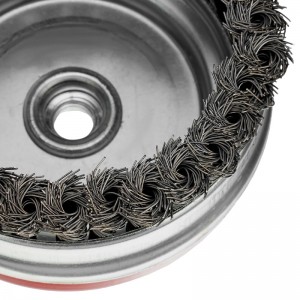 Корщетка для УШМ 125мм чашка, витая MATRIX Heavy Duty 74674