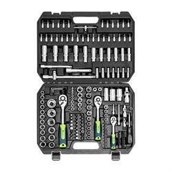 Набор инструментов 172 предмета 1/2", 3/8", 1/4", кейс Сибртех 14171