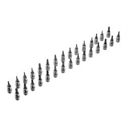 Набор инструментов 172 предмета 1/2", 3/8", 1/4", кейс Сибртех 14171