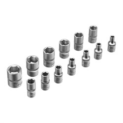 Набор инструментов 172 предмета 1/2", 3/8", 1/4", кейс Сибртех 14171