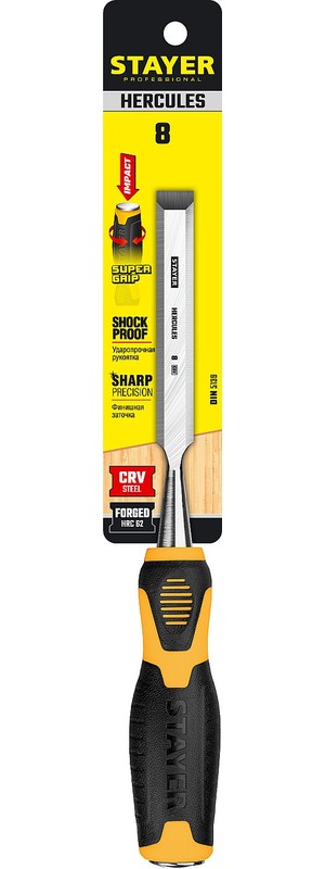 Стамеска Стаер Профи 8мм 18205-08