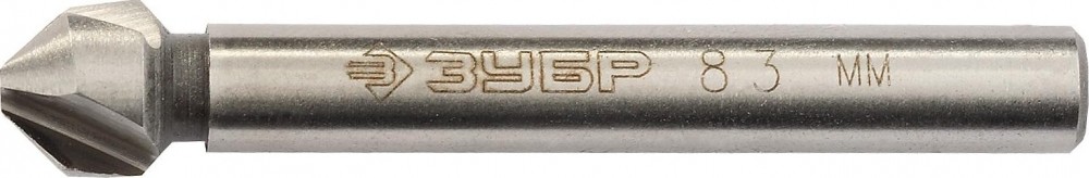 Зенкер 8,3*50мм конус Р6М5 ЗУБР Эксперт 29730-4