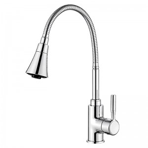 Смеситель для кухни с гибким изливом и гайкой LEDEME L4199