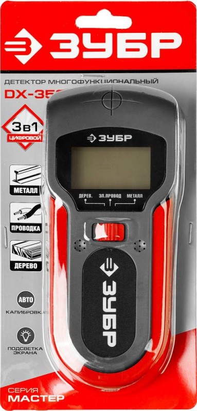 Металлодетектор ЗУБР (МФУ) жк дисплей 45265