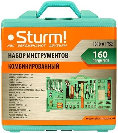 Набор инструментов 160шт STURM 1310-01-TS2