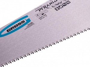 Ножовка по дереву PIRANHA 400мм 11-12 TPI зуб 3D каленый Gross 24110