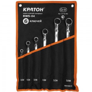 Набор ключей накидных Кратон BWS-04 6 пр. 2 27 02 004