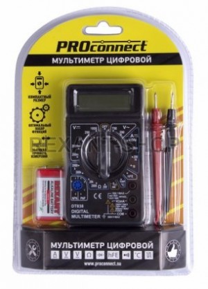 Мультиметр портативный М838 (DT838) PROCONECT 13-3013