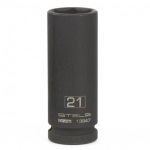 Головка ударная удлиненная 21мм 1/2" 6-гр CrMo Stels 13947