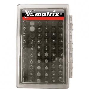Набор бит с держателем, CrV, 61шт. Matrix 11387