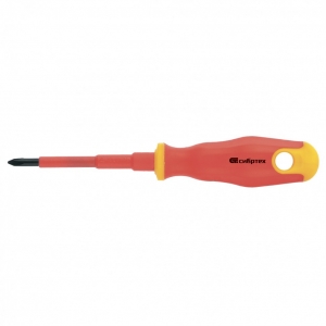 Отвертка PH1*80mm двухк рук диэлектр Сибртех 12930