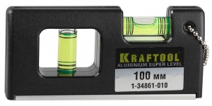 Уровень 100мм мини с магнитом Kraftool 1-34861-010