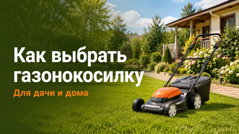 Как выбрать газонокосилку для дачи и дома