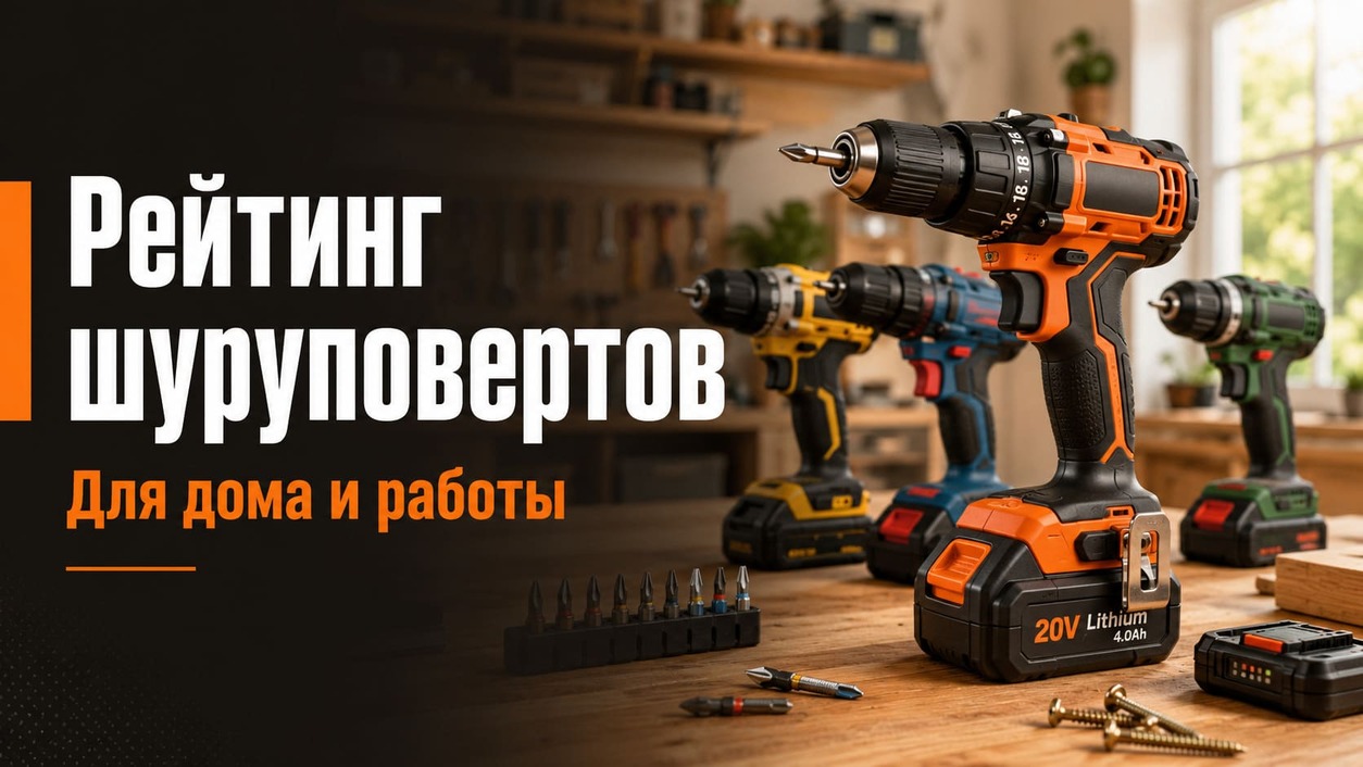 Рейтинг шуруповертов для дома и работы
